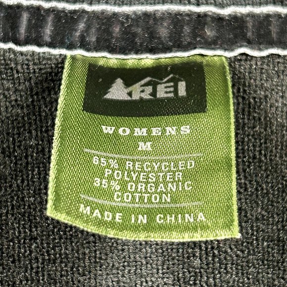 REI Co Op Black Full Zip Pink Floral Print on Back Womens‎ Size Medium - Picture 7 of 8